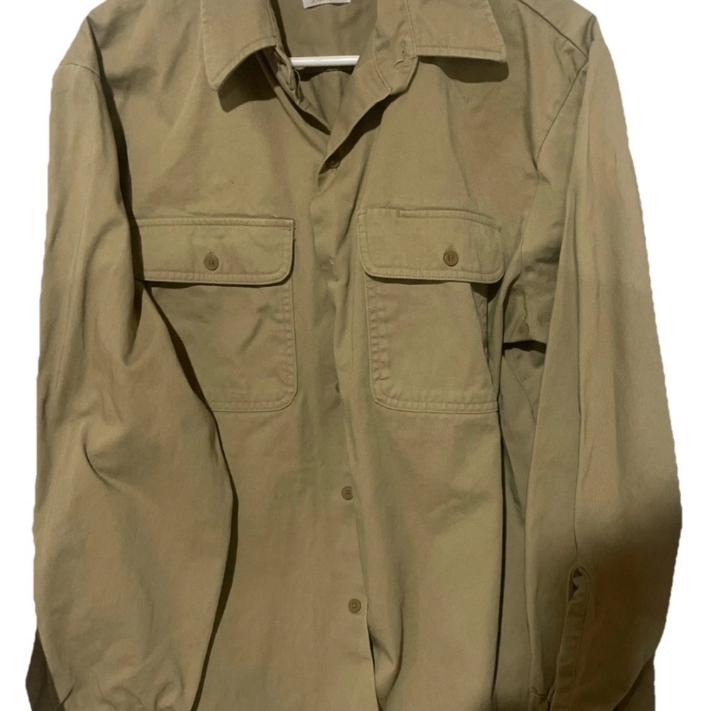 VTG Big Mac 70s Workwear Long Sleeve Tee Beige.